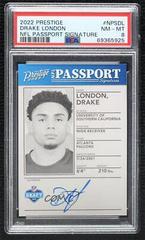 Drake London Football Cards 2022 Panini Prestige NFL Passport Signatures Prices