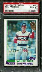 Tom Paciorek #85T Baseball Cards 1982 Topps Traded Prices
