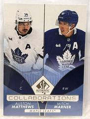 Auston Matthews, Mitch Marner [Blue] Hockey Cards 2022 SP Authentic Collaborations Prices