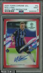 Noa Lang [Red Refractor] #CA-NL Soccer Cards 2020 Topps Chrome UEFA Champions League Autographs Prices