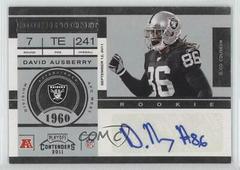 David Ausberry [Autograph] #127 Football Cards 2011 Playoff Contenders Prices
