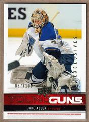 Jake Allen [UD Exclusives] Hockey Cards 2012 Upper Deck Prices