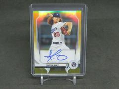 Dustin May [Gold Refractor] Baseball Cards 2020 Bowman Sterling Rookie Autographs Prices