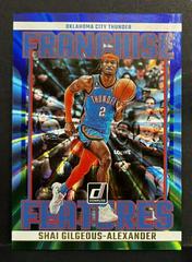 Shai Gilgeous Alexander [Blue Green] #18 Basketball Cards 2023 Panini Donruss Franchise Features Prices