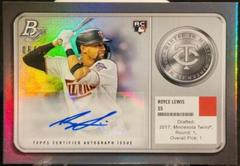 Royce Lewis [Autograph] Baseball Cards 2022 Bowman Platinum Minted in Merit Prices