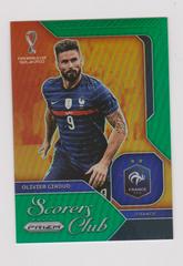 Olivier Giroud [Green] Soccer Cards 2022 Panini Prizm World Cup Scorers Club Prices