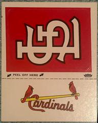 Cardinals Emblem Baseball Cards 1982 Fleer Team Logo Stickers Prices