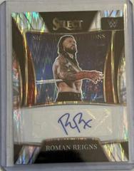 Roman Reigns [Flash Prizm] Wrestling Cards 2022 Panini Select WWE Signature Selections Prices