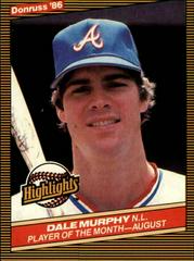 Dale Murphy Baseball Cards 1986 Donruss Highlights Prices