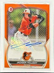 Jackson Holliday [Orange] #PPA-JH Baseball Cards 2023 Bowman Paper Prospect Autographs Prices