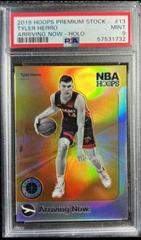 Tyler Herro [Holo] #13 Basketball Cards 2019 Panini Hoops Premium Stock Arriving Now Prices