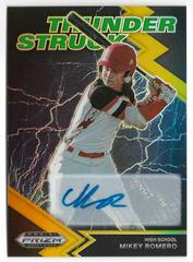 Mikey Romero [Autograph Gold] #TH-MR Baseball Cards 2022 Panini Prizm Draft Picks Thunderstruck Prices