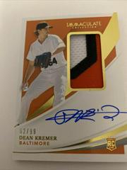 Dean Kremer [Patch Autograph] #145 Baseball Cards 2021 Panini Immaculate Collection Prices