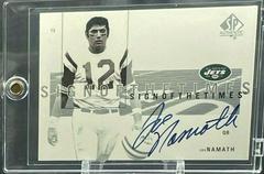Joe Namath #JN Football Cards 2001 SP Authentic Sign of the Times Prices