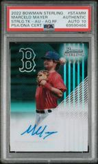 Marcelo Mayer [Aqua] Baseball Cards 2022 Bowman Sterling Tek Autographs Prices