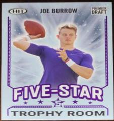 Joe Burrow [Purple] #93 Football Cards 2020 Sage Hit Prices