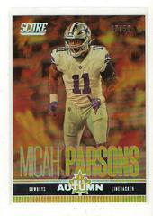 Micah Parsons [Gold Zone] #20 Football Cards 2023 Panini Score Men of Autumn Prices
