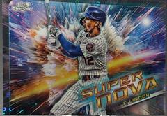Francisco Lindor [Black Eclipse] #SN-20 Baseball Cards 2023 Topps Cosmic Chrome Supernova Prices