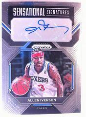 Allen Iverson [Silver] #SS-AI Basketball Cards 2022 Panini Prizm Sensational Signatures Prices