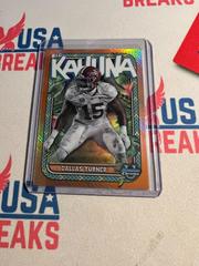 Dallas Turner [Orange] #TBK-14 Football Cards 2023 Bowman Chrome University The Big Kahuna Prices