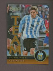 Lionel Messi [Orange Prizm] Soccer Cards 2015 Panini Select Ultimate Team Prices