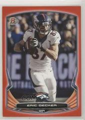 Eric Decker [Red] Football Cards 2014 Bowman Prices