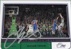 Jayson Tatum #TM-JTT Basketball Cards 2021 Panini One and One Timeless Moments Autographs Prices