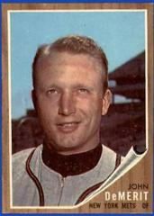 John DeMerit #4 Baseball Cards 1962 Topps Prices