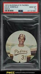 Dave Winfield Baseball Cards 1974 McDonald's Padres Disc Prices