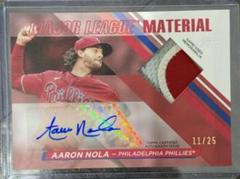 Aaron Nola [Red] Baseball Cards 2024 Topps Major League Material Autograph Prices