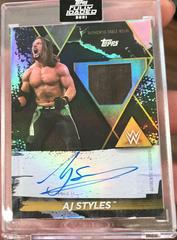 AJ Styles [Orange] Wrestling Cards 2021 Topps WWE Autographs Prices