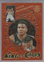 Giannis Antetokounmpo [Orange] #3 Basketball Cards 2021 Panini Illusions King of Cards Prices