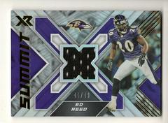 Ed Reed #SS-6 Football Cards 2022 Panini XR Summit Swatches Prices