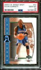 Kevin Garnett Basketball Cards 2003 Upper Deck Sweet Shot Prices