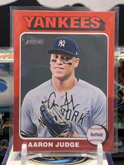 Aaron Judge [Red Border] #112 Baseball Cards 2024 Topps Heritage Prices