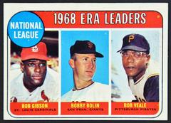 NL ERA Leaders [B. Gibson, B. Bolin, B. Veale] #8 Baseball Cards 1969 Topps Prices