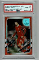 Curtis Jones [Red Carbon Fiber] Soccer Cards 2020 Topps Chrome UEFA Champions League Prices