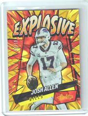 Josh Allen [Gold] Football Cards 2022 Panini Absolute Explosive Prices