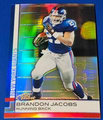 Brandon Jacobs [Gold Refractor] #17 Football Cards 2009 Topps Finest Prices