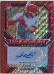 Alec Bohm [Red Wave Prizm] Baseball Cards 2021 Panini Prizm Rookie Autographs Prices