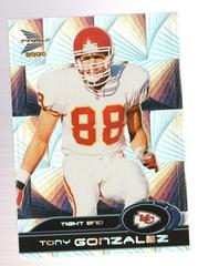 Tony Gonzalez [Holographic Mirror] #45 Football Cards 2000 Pacific Prism Prospects Prices
