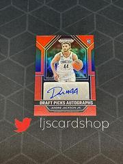 Andre Jackson Jr. [Red] #DPA-AJJ Basketball Cards 2023 Panini Prizm Draft Picks Autographs Prices