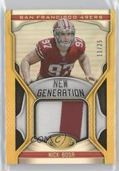 Nick Bosa [Gold] #NG-NB Football Cards 2019 Panini Certified New Generation Jerseys Prices