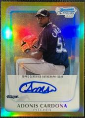 Adonis Cardona [Gold Refractor Autograph] #BCP96 Baseball Cards 2011 Bowman Chrome Prospects Prices