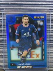 Lionel Messi [Blue] Soccer Cards 2021 Topps Merlin Chrome UEFA Prices