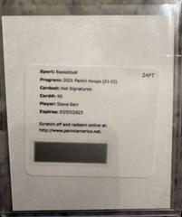 Steve Kerr Basketball Cards 2021 Panini Hoops Hot Signatures Prices