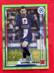 Lionel Messi [Neon Green Shimmer] #104 Soccer Cards 2022 Topps Merlin Chrome UEFA Club Competitions Prices