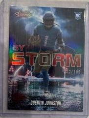Quentin Johnston [Spectrum Red] #BST-10 Football Cards 2023 Panini Absolute By Storm Prices