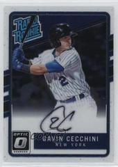 Gavin Cecchini #RRS-GC Baseball Cards 2017 Panini Donruss Optic Rated Rookie Signatures Prices