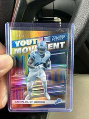 Amon Ra St. Brown [Blue] #YM-11 Football Cards 2022 Panini Prestige Youth Movement Prices